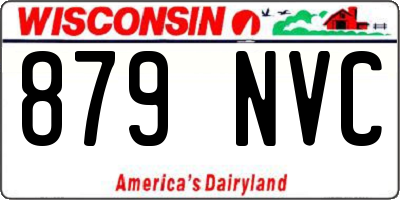 WI license plate 879NVC