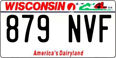 WI license plate 879NVF