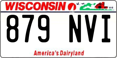 WI license plate 879NVI
