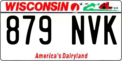 WI license plate 879NVK