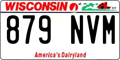 WI license plate 879NVM
