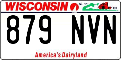 WI license plate 879NVN