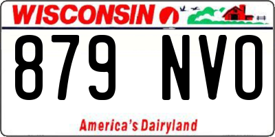 WI license plate 879NVO