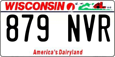 WI license plate 879NVR