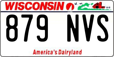 WI license plate 879NVS