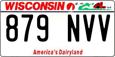 WI license plate 879NVV