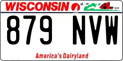 WI license plate 879NVW