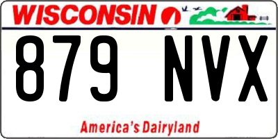 WI license plate 879NVX
