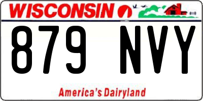 WI license plate 879NVY