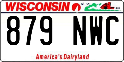 WI license plate 879NWC