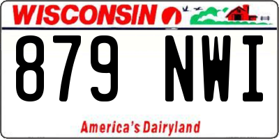 WI license plate 879NWI