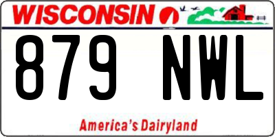 WI license plate 879NWL