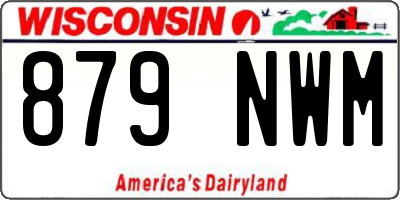 WI license plate 879NWM