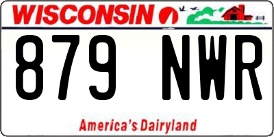 WI license plate 879NWR
