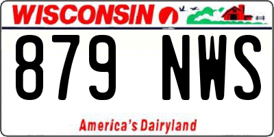 WI license plate 879NWS