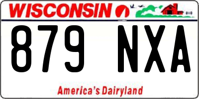 WI license plate 879NXA