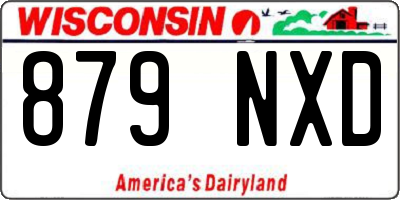 WI license plate 879NXD