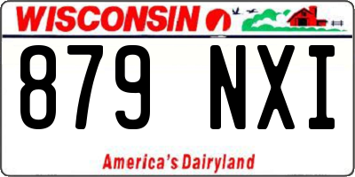 WI license plate 879NXI