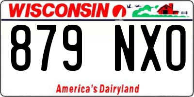 WI license plate 879NXO