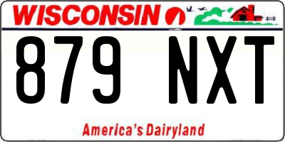 WI license plate 879NXT