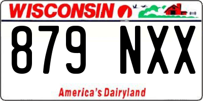 WI license plate 879NXX