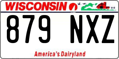 WI license plate 879NXZ
