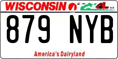 WI license plate 879NYB
