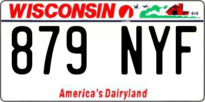 WI license plate 879NYF