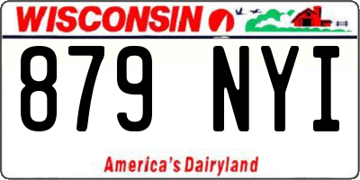 WI license plate 879NYI