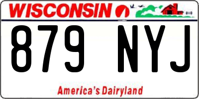 WI license plate 879NYJ