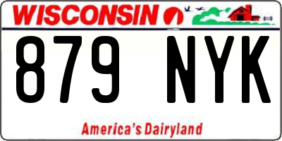 WI license plate 879NYK