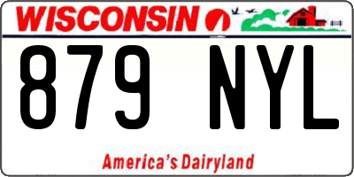WI license plate 879NYL
