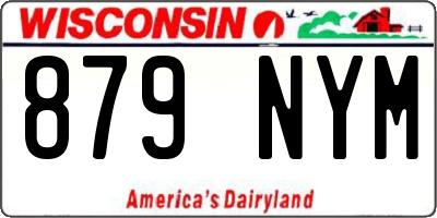 WI license plate 879NYM