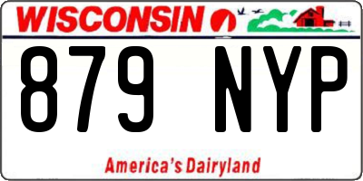 WI license plate 879NYP
