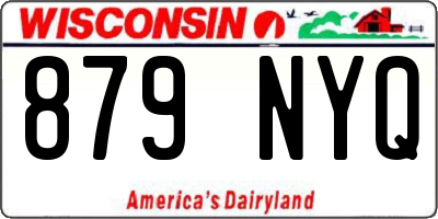 WI license plate 879NYQ