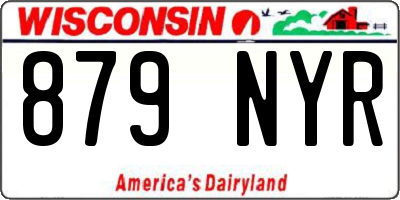 WI license plate 879NYR