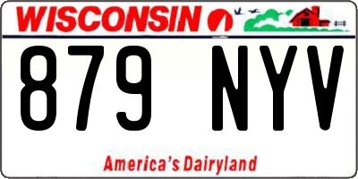 WI license plate 879NYV