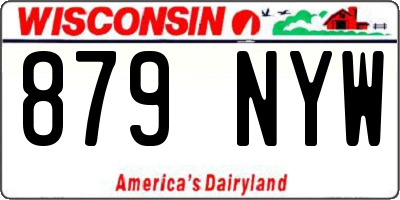 WI license plate 879NYW