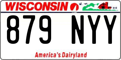 WI license plate 879NYY