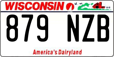 WI license plate 879NZB
