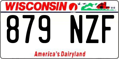 WI license plate 879NZF