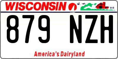 WI license plate 879NZH