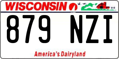 WI license plate 879NZI