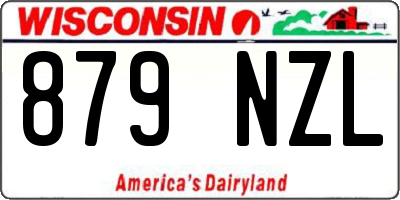 WI license plate 879NZL