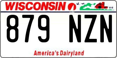 WI license plate 879NZN
