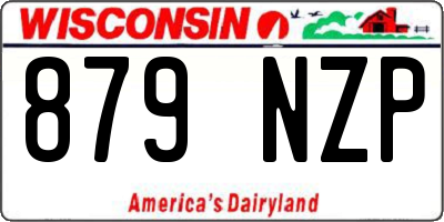 WI license plate 879NZP