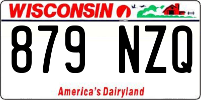 WI license plate 879NZQ