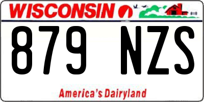 WI license plate 879NZS