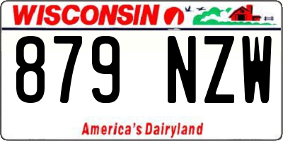 WI license plate 879NZW