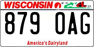 WI license plate 879OAG